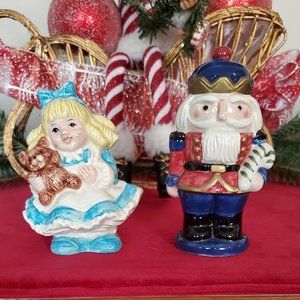 Fitz and Floyd Nutcracker Salt and Pepper shakers